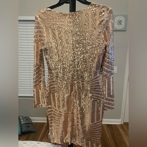 Stunning gold cocktail dress new with tags